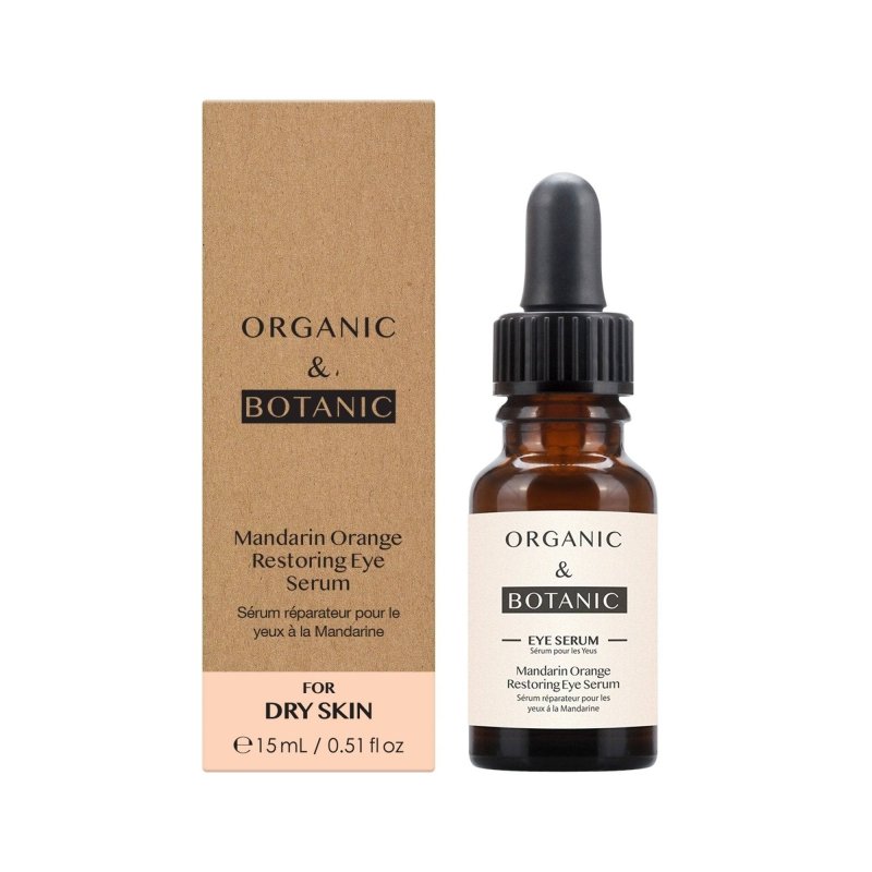 Mandarin Orange Brightening Eye Serum - 15ml - Depuffing & Hydrating with Vitamin C, Aloe Vera, & Sea Buckthorn for Radiant, Youthful Eyes - Eye Care - Faithful Nutrition