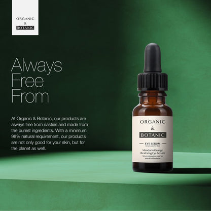 Mandarin Orange Brightening Eye Serum - 15ml - Depuffing & Hydrating with Vitamin C, Aloe Vera, & Sea Buckthorn for Radiant, Youthful Eyes - Eye Care - Faithful Nutrition