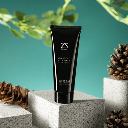ZOUSZ - Black Oud Charcoal Face Wash For Men - Face Wash - Faithful Nutrition