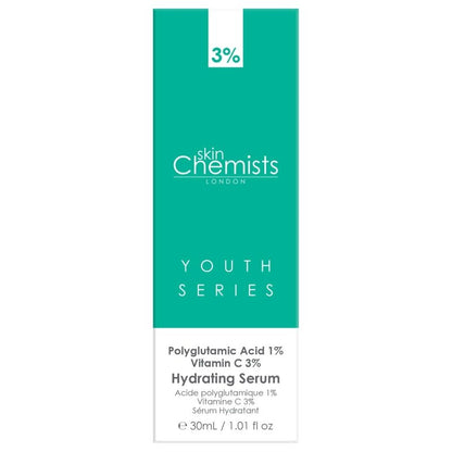 Hydrating Serum Polyglutamic Acid 1%, Vitamin C 3% 30ml - Facial Serum - Faithful Nutrition