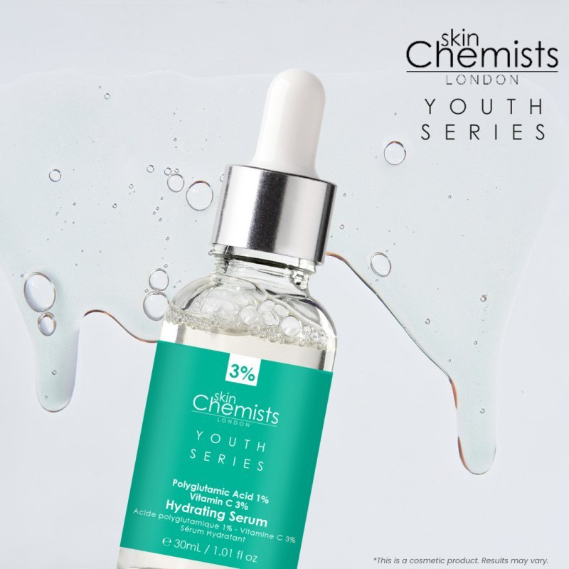 Hydrating Serum Polyglutamic Acid 1%, Vitamin C 3% 30ml - Facial Serum - Faithful Nutrition