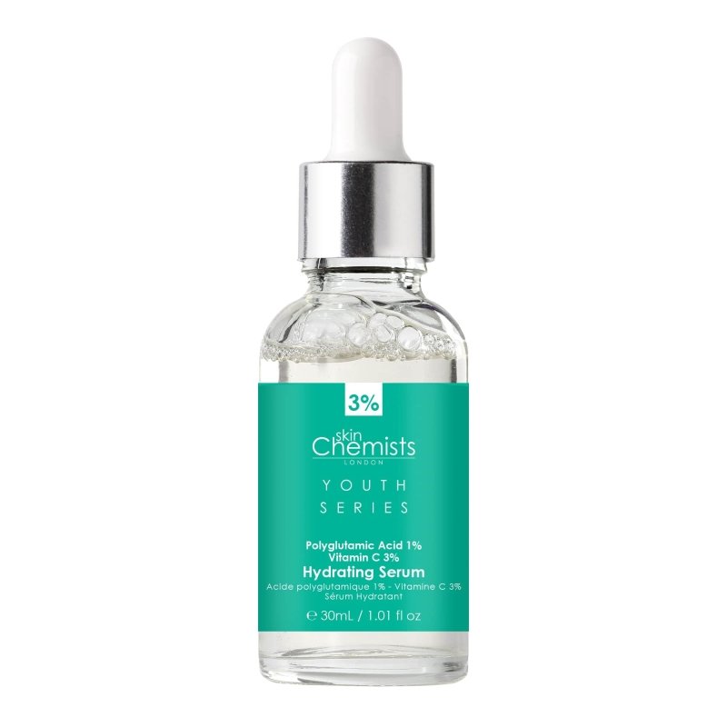 Hydrating Serum Polyglutamic Acid 1%, Vitamin C 3% 30ml - Facial Serum - Faithful Nutrition
