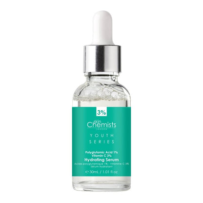 Hydrating Serum Polyglutamic Acid 1%, Vitamin C 3% 30ml - Facial Serum - Faithful Nutrition