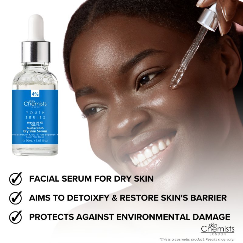 Dry Skin Serum Marulua Oil 4%, Q10 1%, Rosehip Oil 4% 30ml - Facial Serum - Faithful Nutrition
