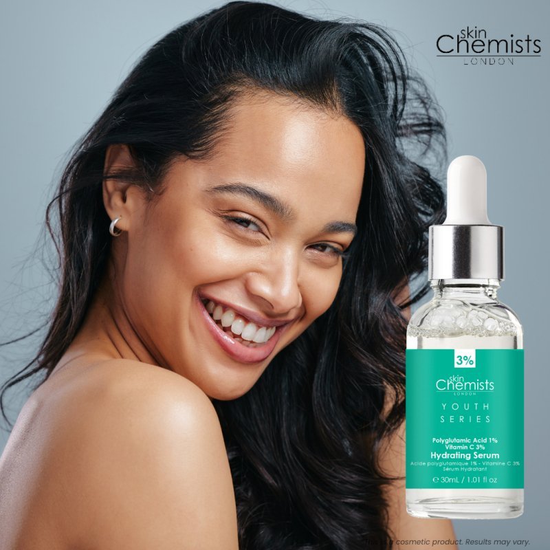 Hydrating Serum Polyglutamic Acid 1%, Vitamin C 3% 30ml - Facial Serum - Faithful Nutrition