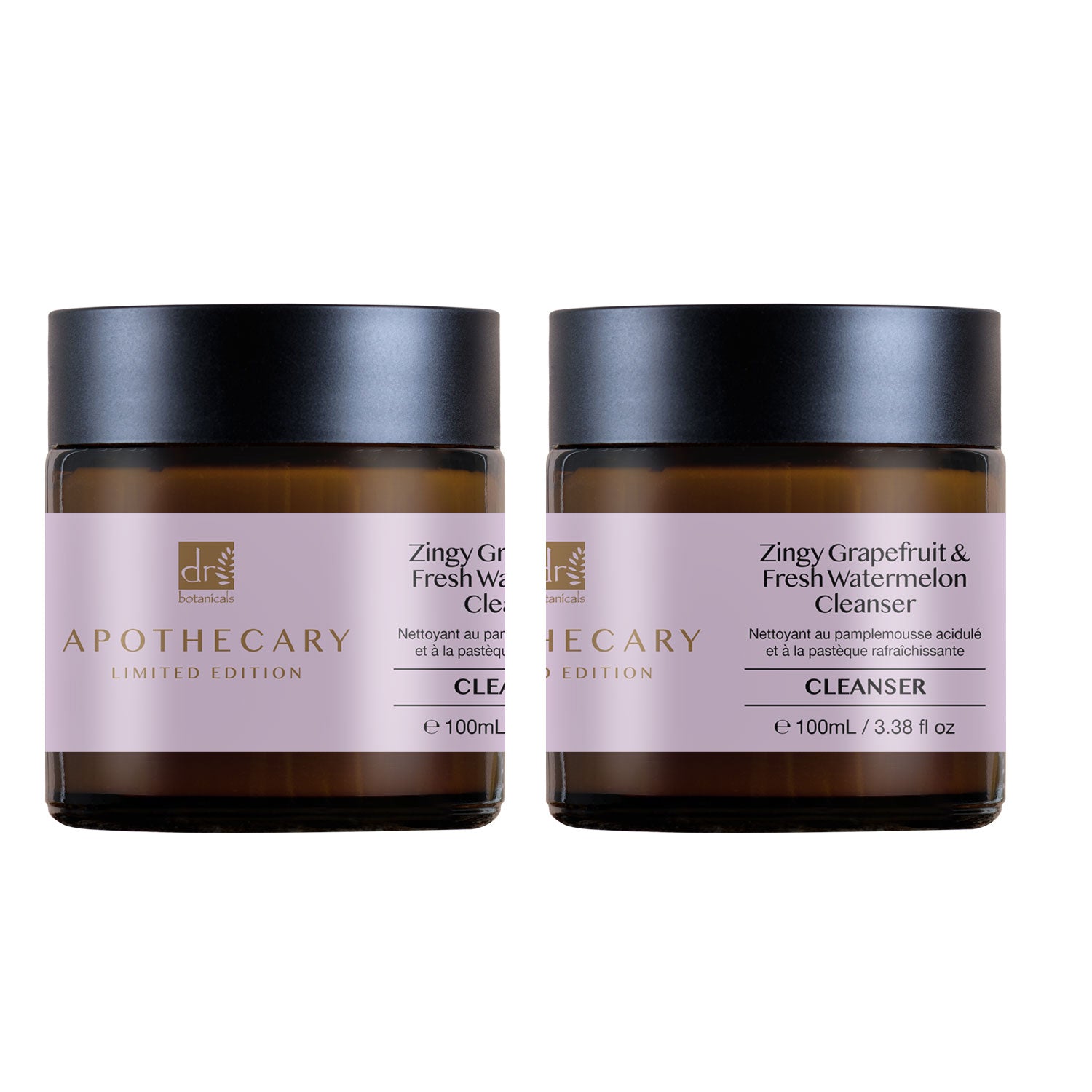 Dr Botanicals Zingy Grapefruit & Fresh Watermelon Cleanser 100ml x 2 - Faithful Nutrition