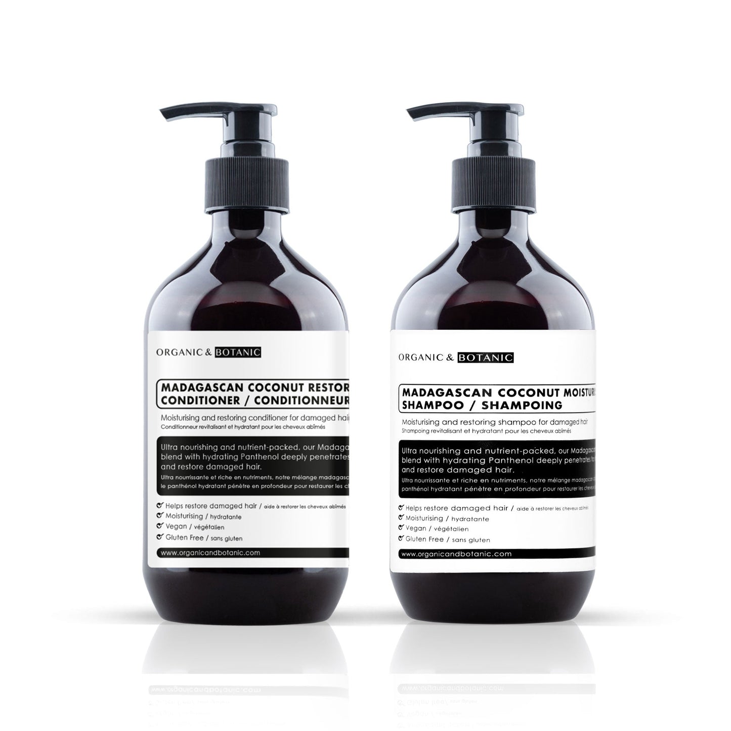 Organic & Botanic Madagascan Coconut Shampoo & Conditioner - Faithful Nutrition