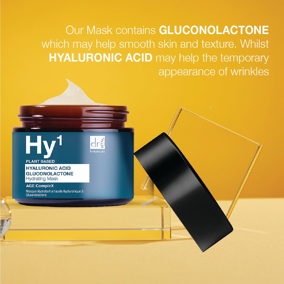 Hyaluronic Acid 1% & Gluconolactone Mask 60ml - Faithful Nutrition