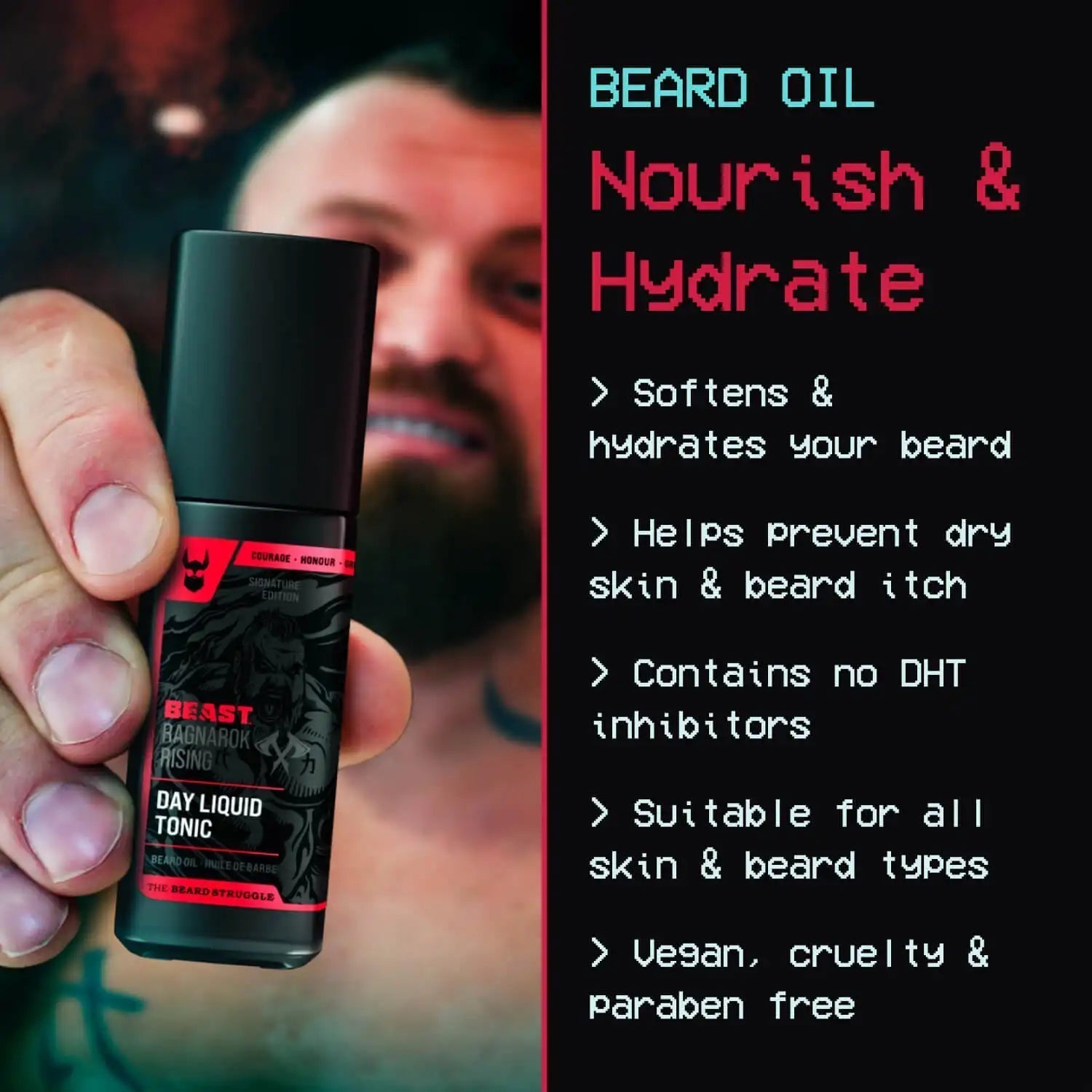 Night Liquid Beard Oil - Beast - Faithful Nutrition