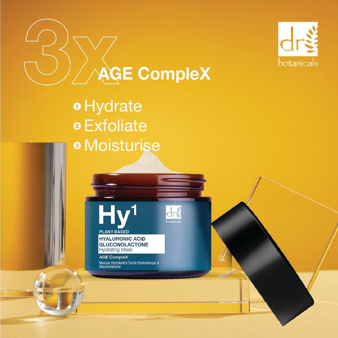 Hyaluronic Acid 1% & Gluconolactone Mask 60ml - Faithful Nutrition