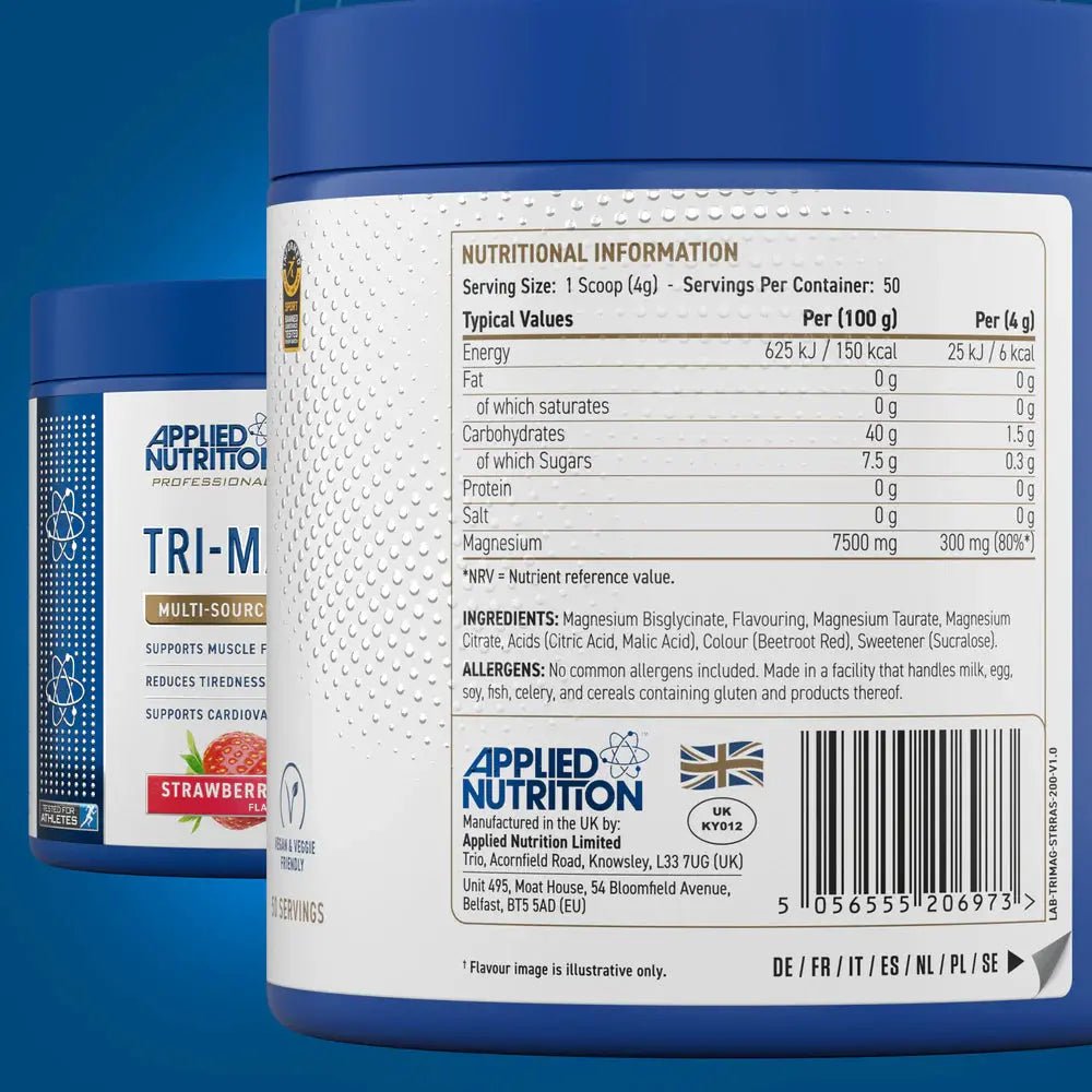 Applied Nutrition Tri - Magnesium - 200 grams - Faithful Nutrition