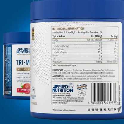Applied Nutrition Tri - Magnesium - 200 grams - Faithful Nutrition