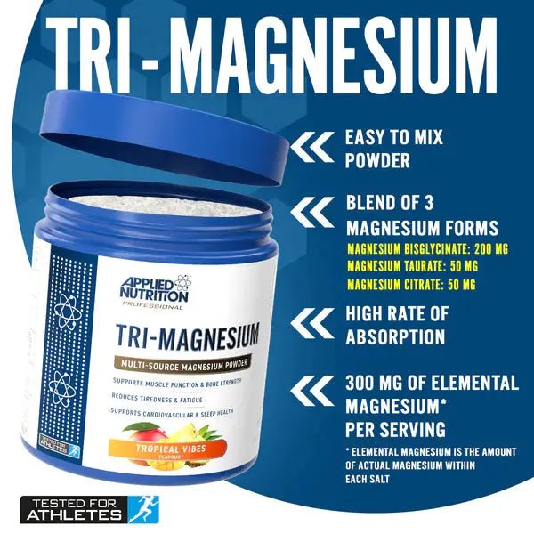 Applied Nutrition Tri - Magnesium - 200 grams - Faithful Nutrition