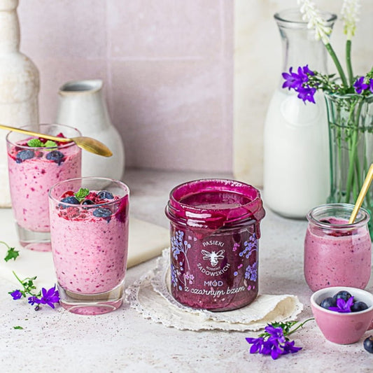 Honey with elderberry 430g - Foods - Faithful Nutrition