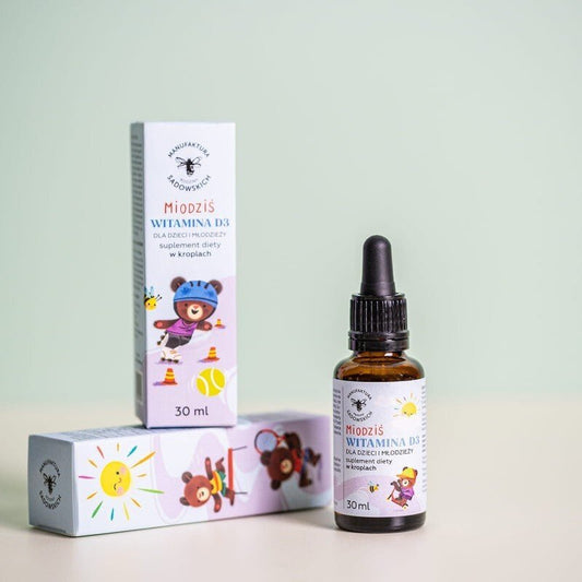 Drops Vitamin D3 for Kids - Honey Bear 30ml - Foods - Faithful Nutrition