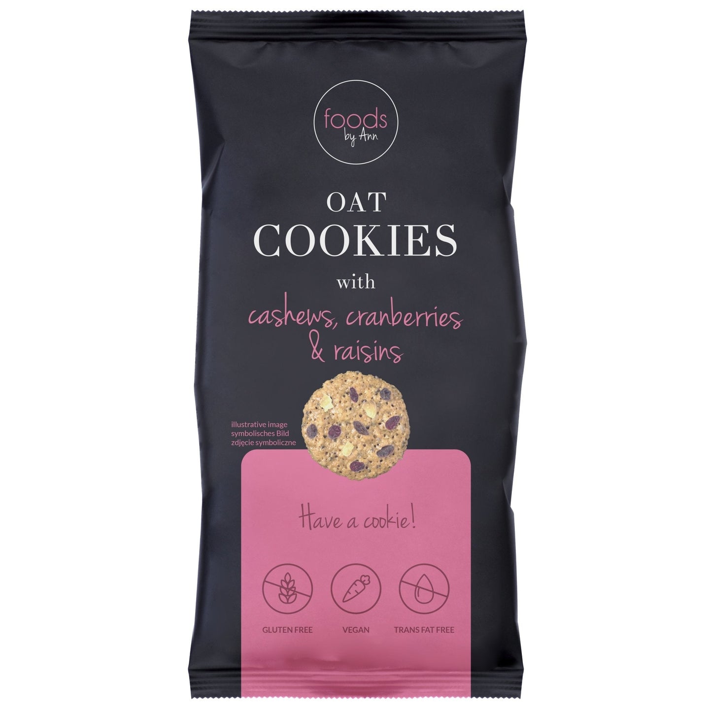 Oat Cookies with Cashews, Cranberries & Raisins 100g - Foods - Faithful Nutrition