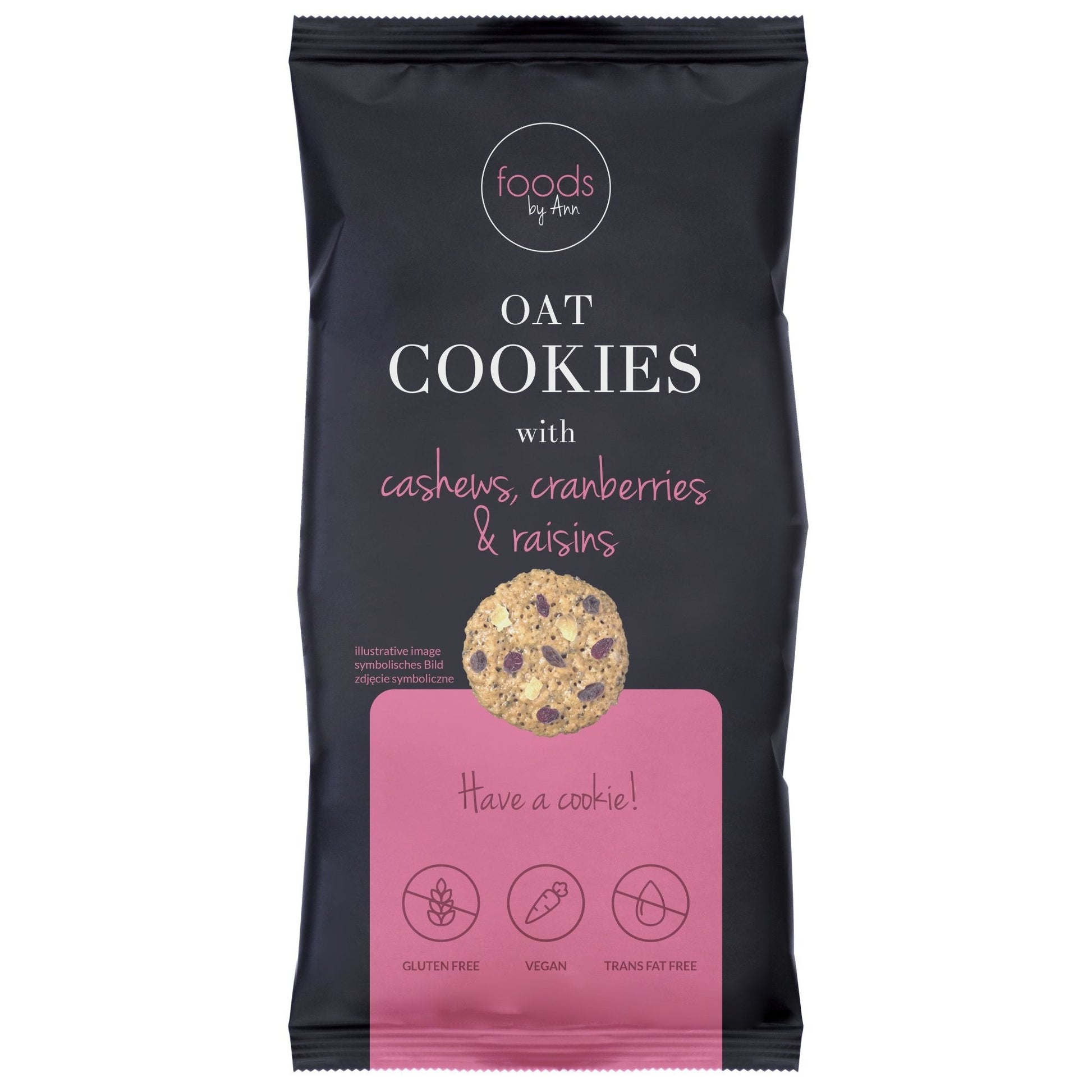 Oat Cookies with Cashews, Cranberries & Raisins 100g - Foods - Faithful Nutrition