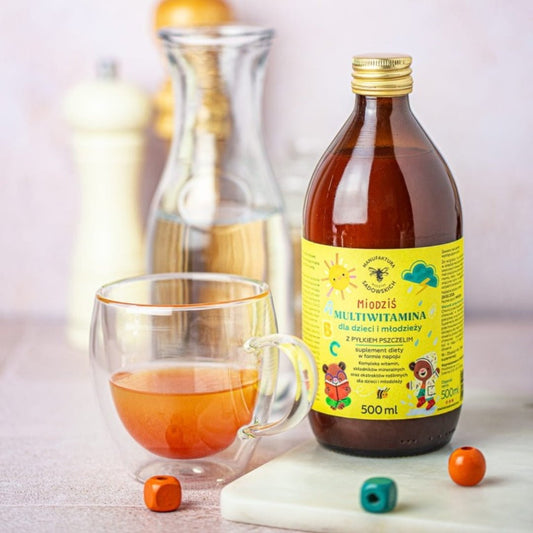 Multivitamin for kids and teenagers with bee pollen Honey Bear 500ml - Foods - Faithful Nutrition