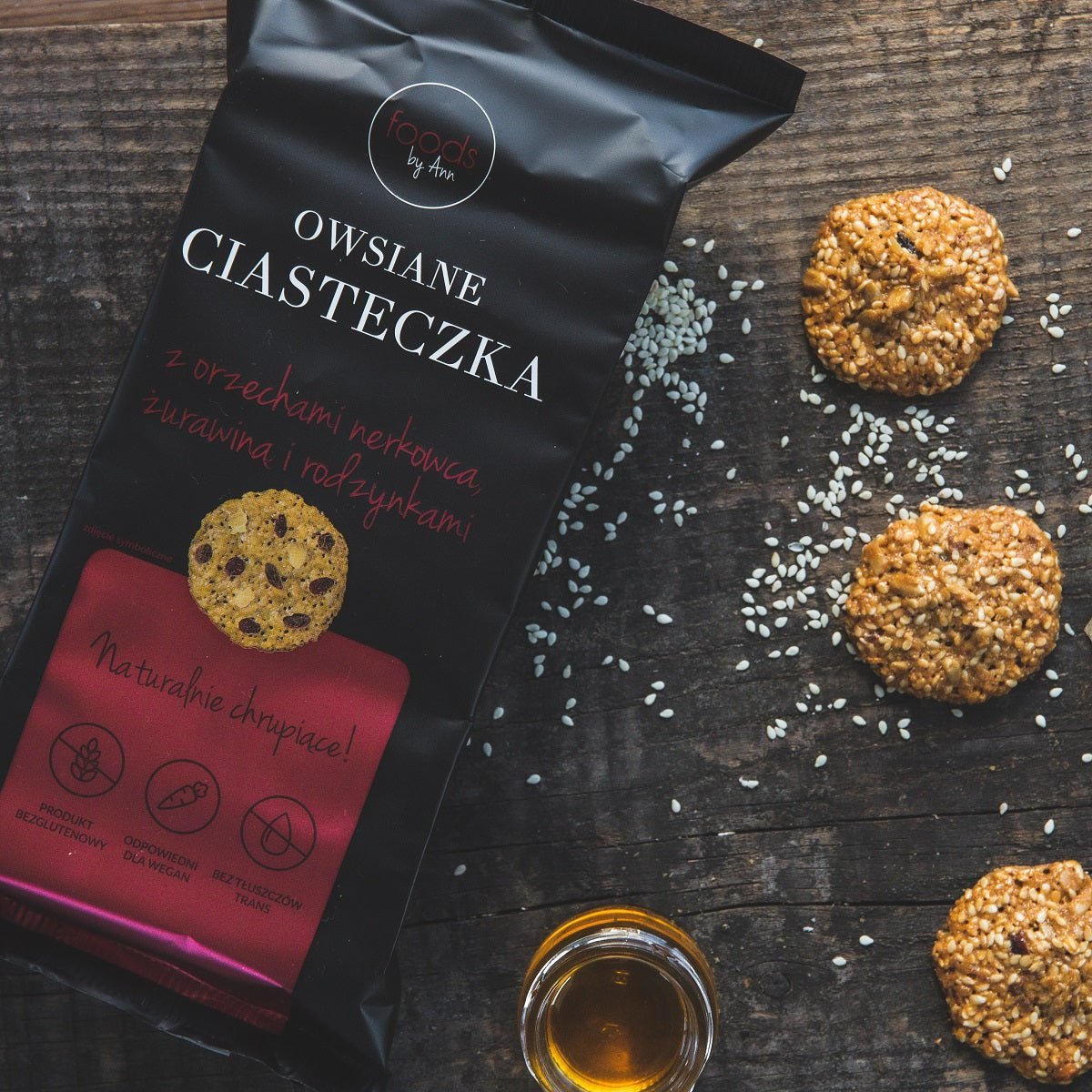 Oat Cookies with Cashews, Cranberries & Raisins 100g - Foods - Faithful Nutrition