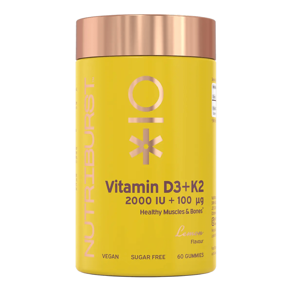 Nutriburst Vitamin D3 + K2 60 Gummies - Gummies - Faithful Nutrition