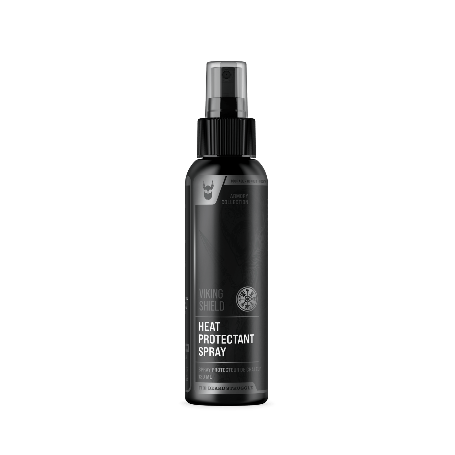 Viking Shield Beard & Hair Heat Protectant Spray - Heat Protectant Spray for Beard Straightener - Faithful Nutrition
