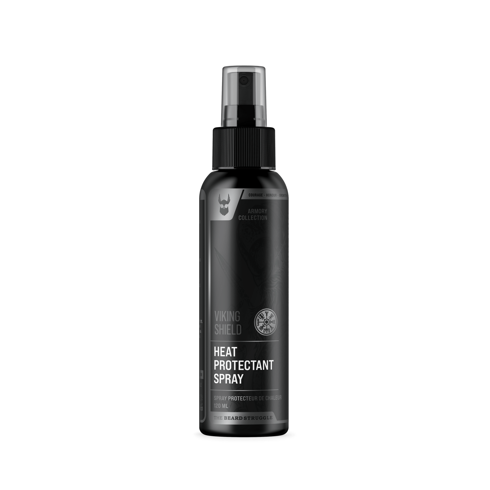 Viking Shield Beard & Hair Heat Protectant Spray - Heat Protectant Spray for Beard Straightener - Faithful Nutrition
