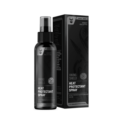 Viking Shield Beard & Hair Heat Protectant Spray - Heat Protectant Spray for Beard Straightener - Faithful Nutrition