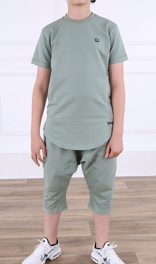 QL Nautik Set for Kids in Almond Green - Kids Clothing - Faithful Nutrition