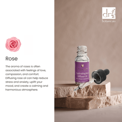 Dr Botanicals Christmas Relaxtion Rose Diffuser Kit with Sandalwood & Bergamot Candle - Kit - Faithful Nutrition
