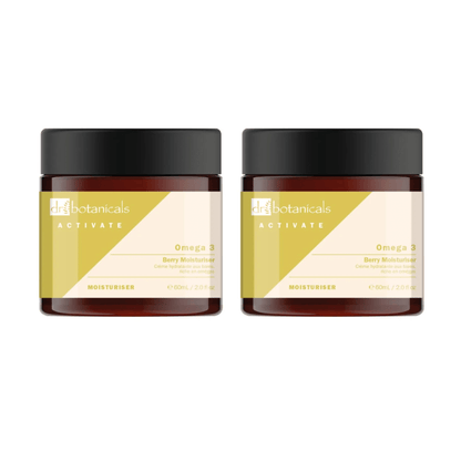 Dr Botanicals Activate Omega 3 Berry Moisturiser 60ml Twin Value Savings Pack - Kit - Faithful Nutrition