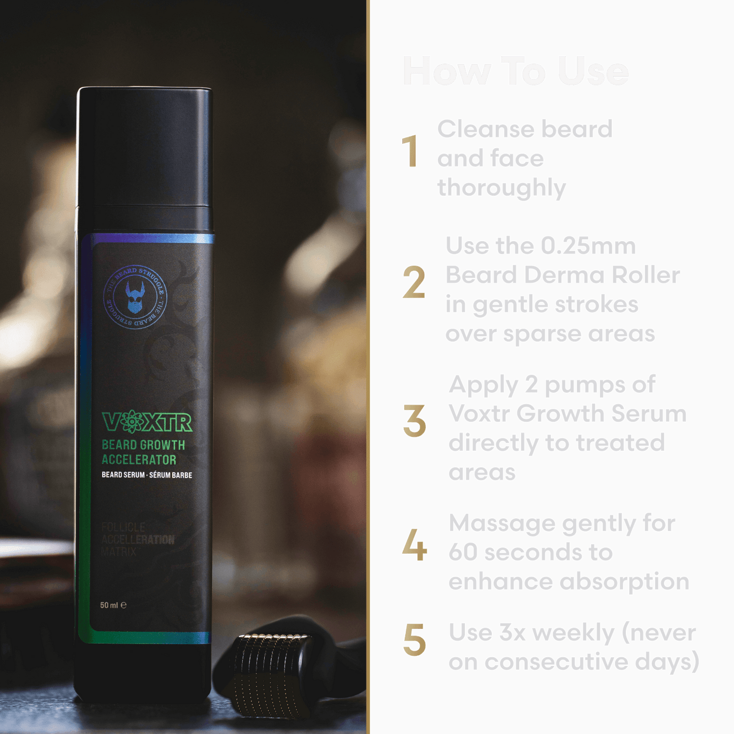 Voxtr Beard Growth Kit - Kit - Faithful Nutrition