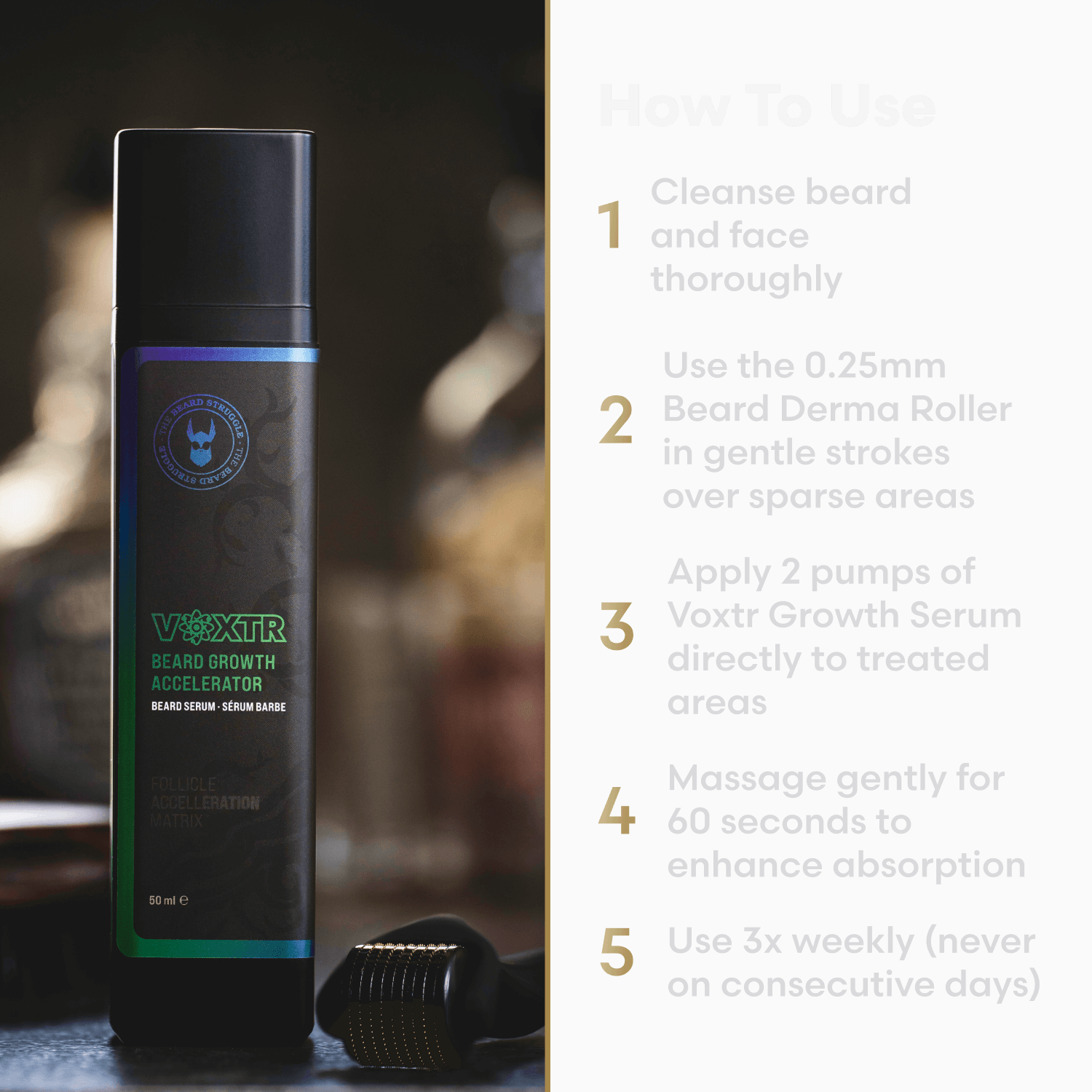 Voxtr Beard Growth Kit - Kit - Faithful Nutrition