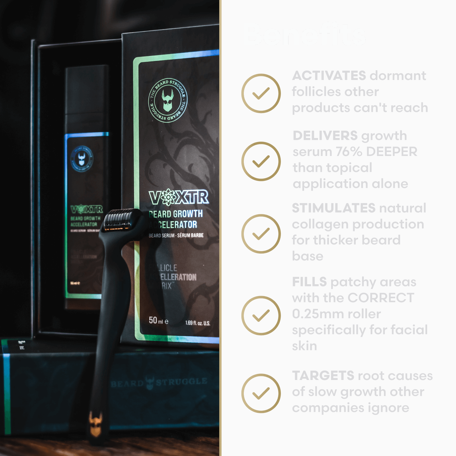 Voxtr Beard Growth Kit - Kit - Faithful Nutrition