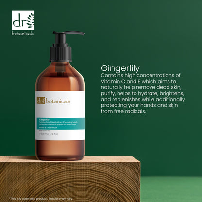 Dr Botanicals Gingerlily Hand & Face Cleansing Wash 500ml Twin Value Savings Pack - Kit - Faithful Nutrition