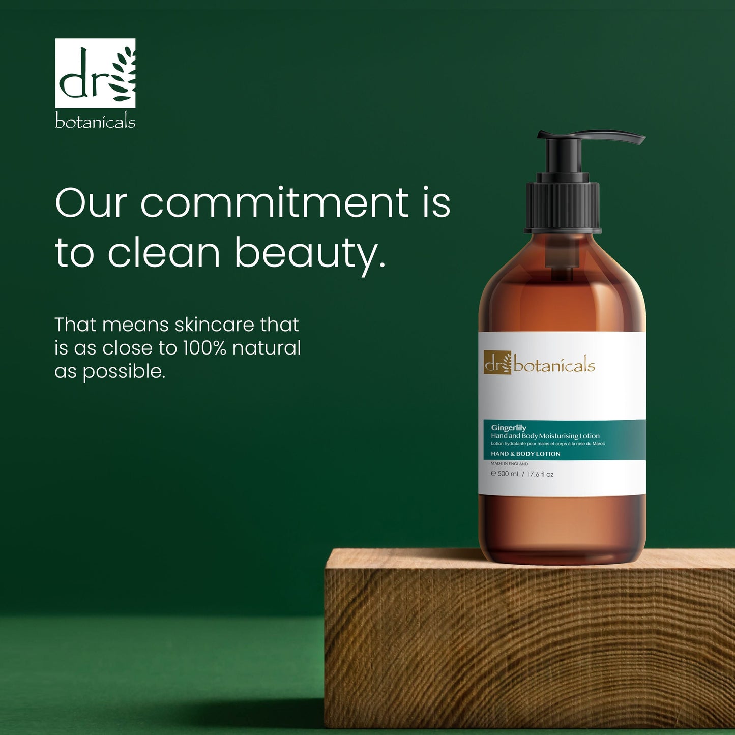 Dr Botanicals Gingerlily Hand & Body Moisturising Lotion 500ml Twin Value Savings Pack - Kit - Faithful Nutrition