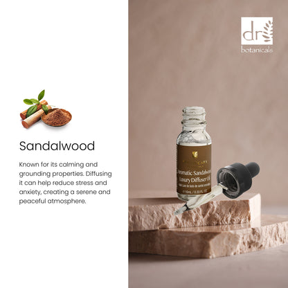 Dr Botanicals Aromatic Sandalwood Luxury Diffuser Oil 10ml Twin Value Savings Pack - Kit - Faithful Nutrition