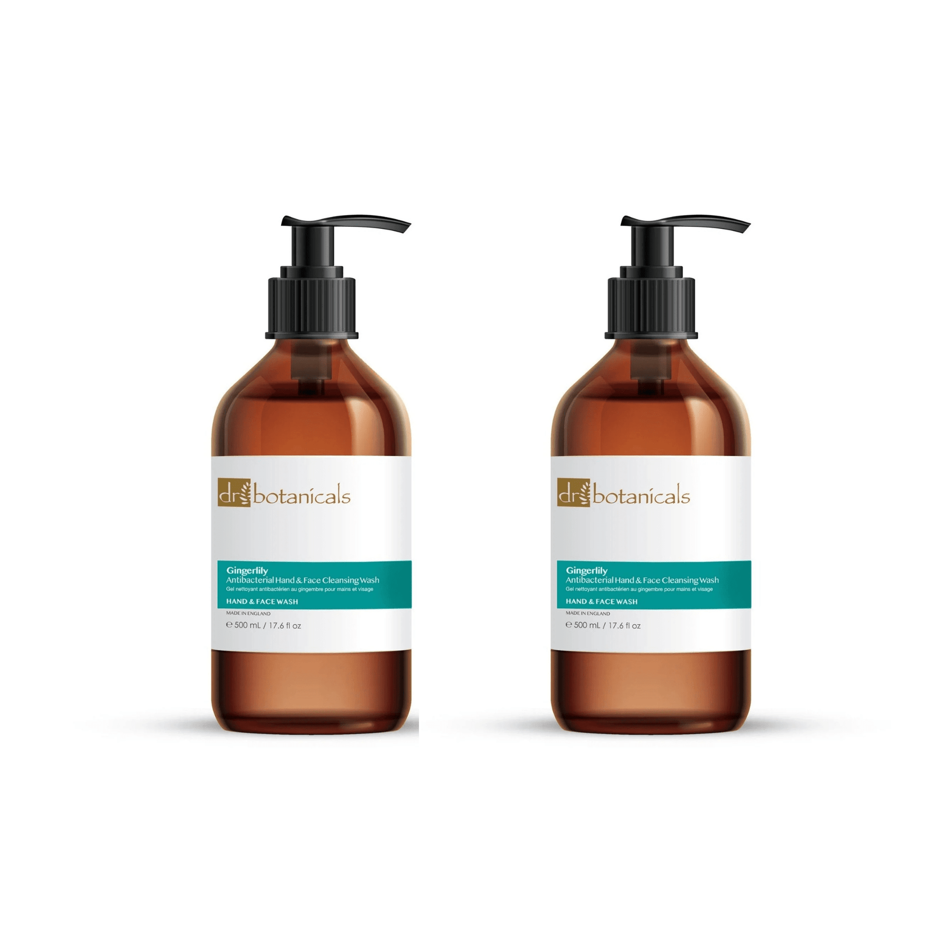 Dr Botanicals Gingerlily Hand & Face Cleansing Wash 500ml Twin Value Savings Pack - Kit - Faithful Nutrition