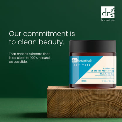 Dr Botanicals Activate Charcoal Mattifying Mask for Oily Skin 60ml Twin Value Savings Pack - Kit - Faithful Nutrition