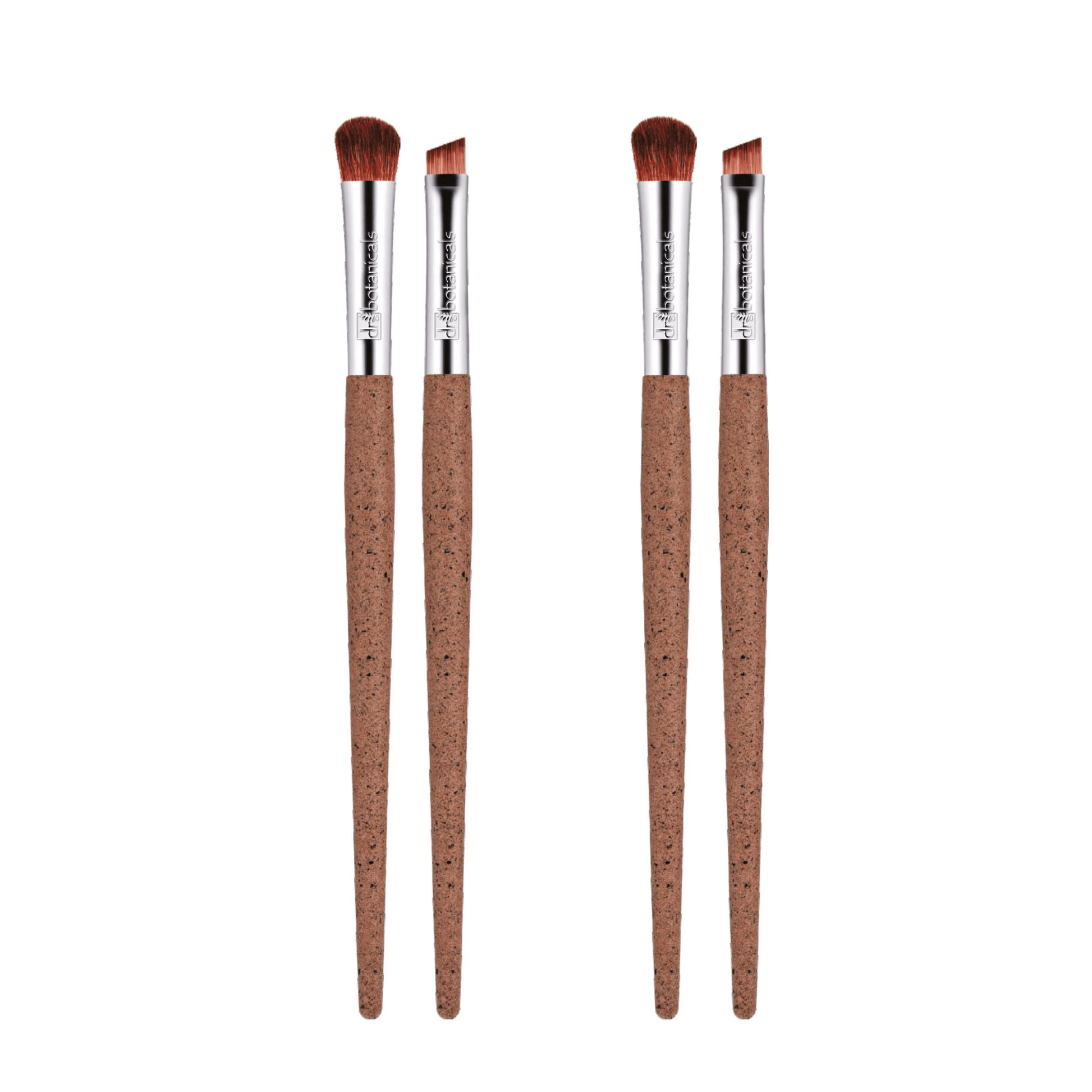 Dr Botanicals Coffee Ground Set Of 2 Eye Brushes Twin Value Savings Pack - Kit - Faithful Nutrition