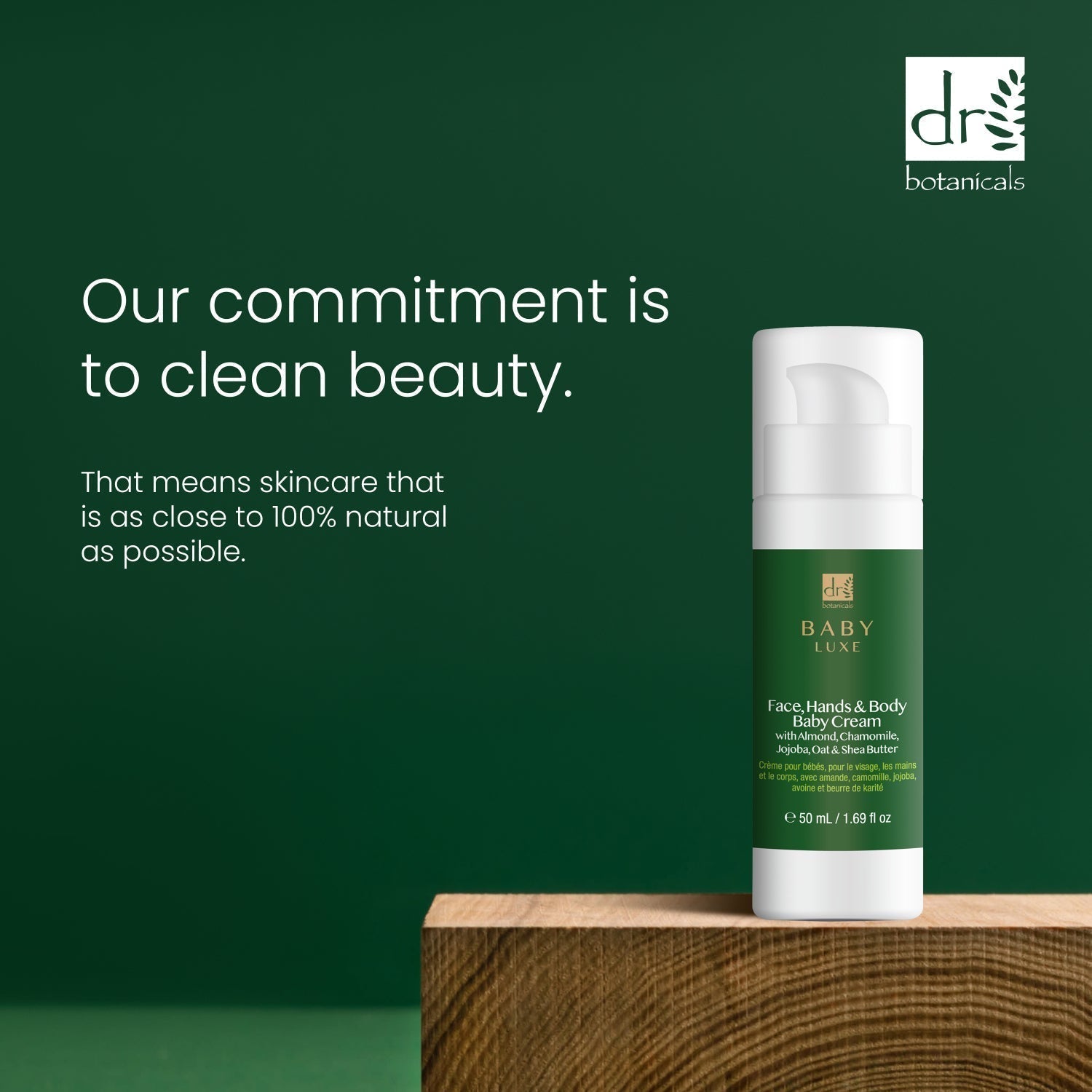 Dr Botanicals Baby Lux Face, Hands & Body Baby Cream 50ml Twin Value Savings Pack - Kit - Faithful Nutrition