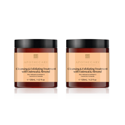 Dr Botanicals Cleansing & Exfoliating Treatment with Oatmeal & Almond 120ml Twin Value Savings Pack - Kit - Faithful Nutrition
