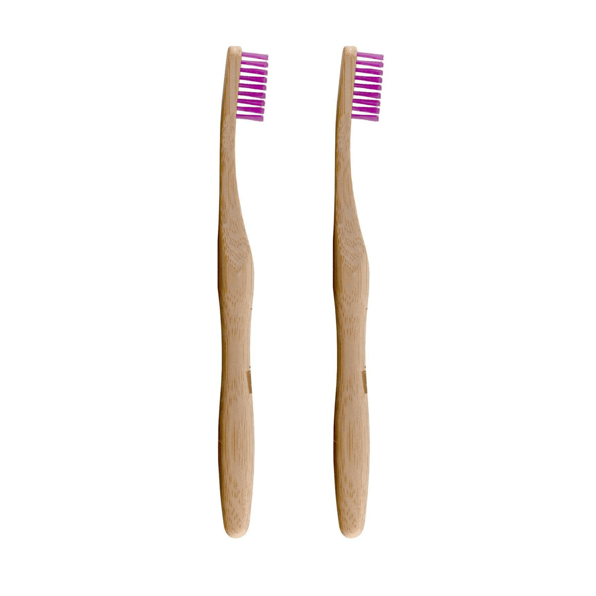 Dr Botanicals Bamboo Toothbrush Purple Twin Value Savings Pack - Kit - Faithful Nutrition