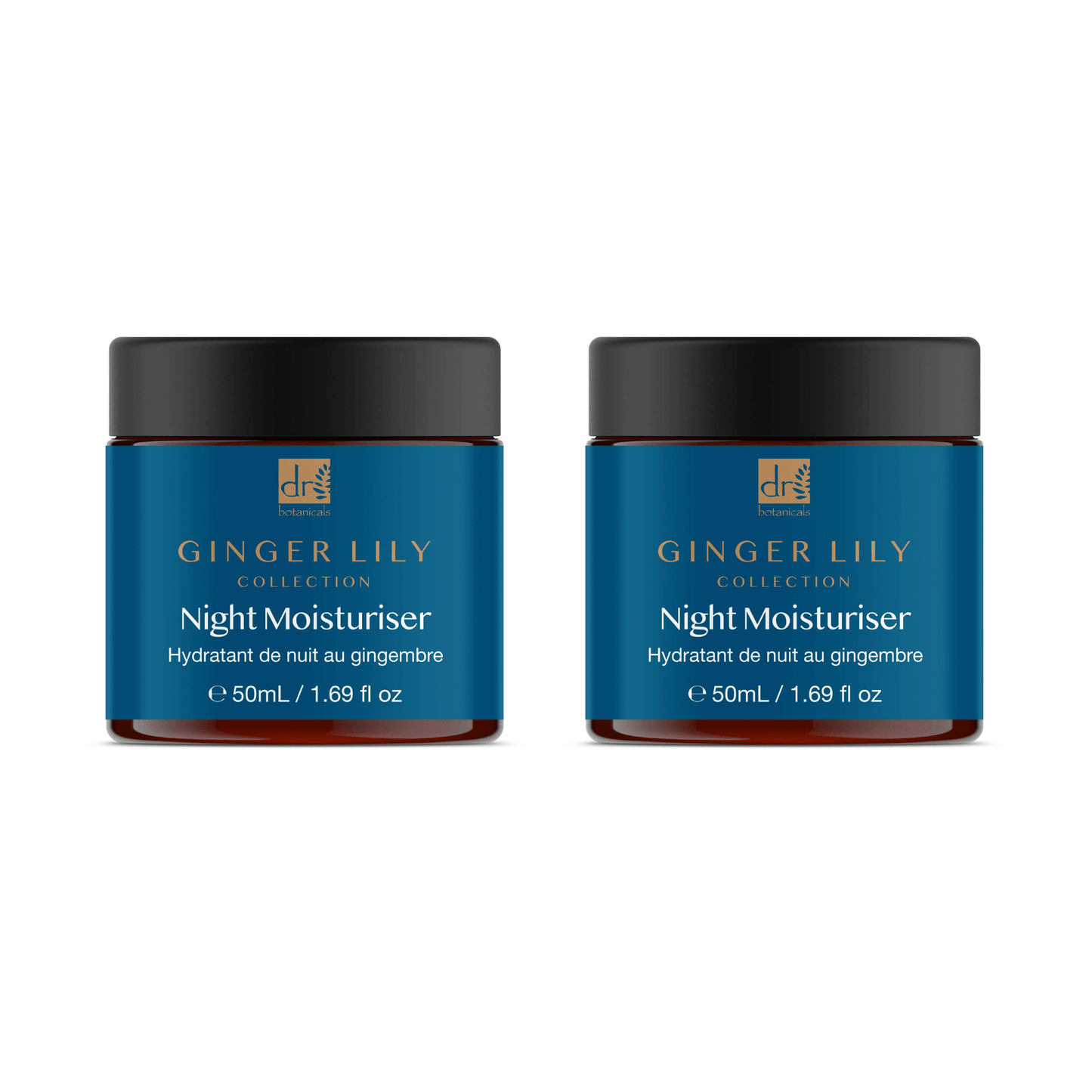 Dr Botanicals Gingerlily Night Moisturiser 50ml Twin Value Savings Pack - Kit - Faithful Nutrition