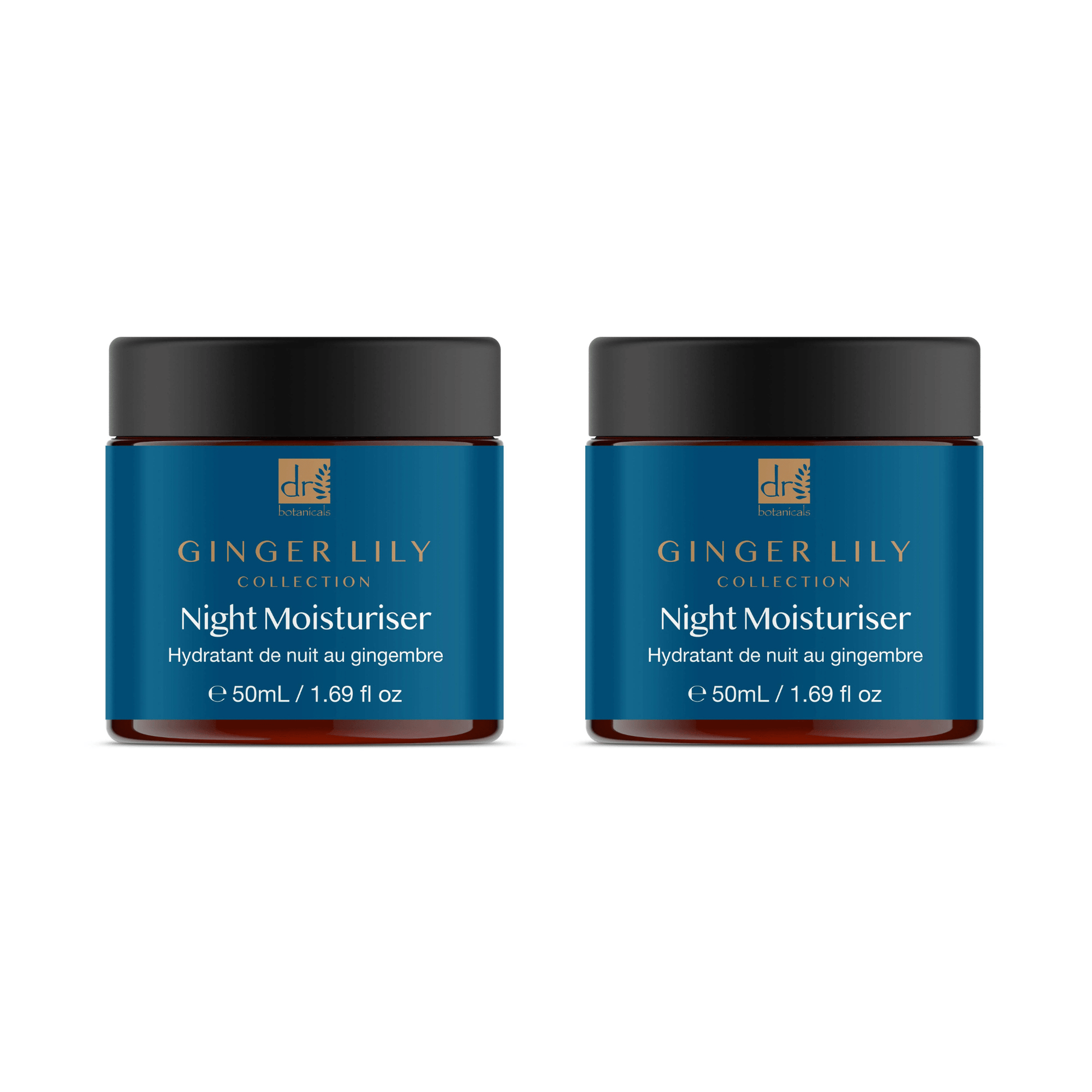 Dr Botanicals Gingerlily Night Moisturiser 50ml Twin Value Savings Pack - Kit - Faithful Nutrition