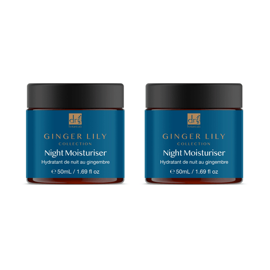 Dr Botanicals Gingerlily Night Moisturiser 50ml Twin Value Savings Pack - Kit - Faithful Nutrition