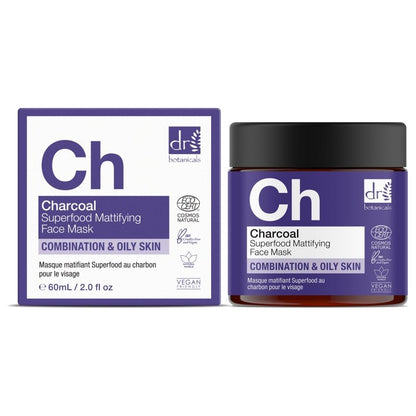Charcoal Superfood Mattifying Face Mask 60ml - Mask - Faithful Nutrition