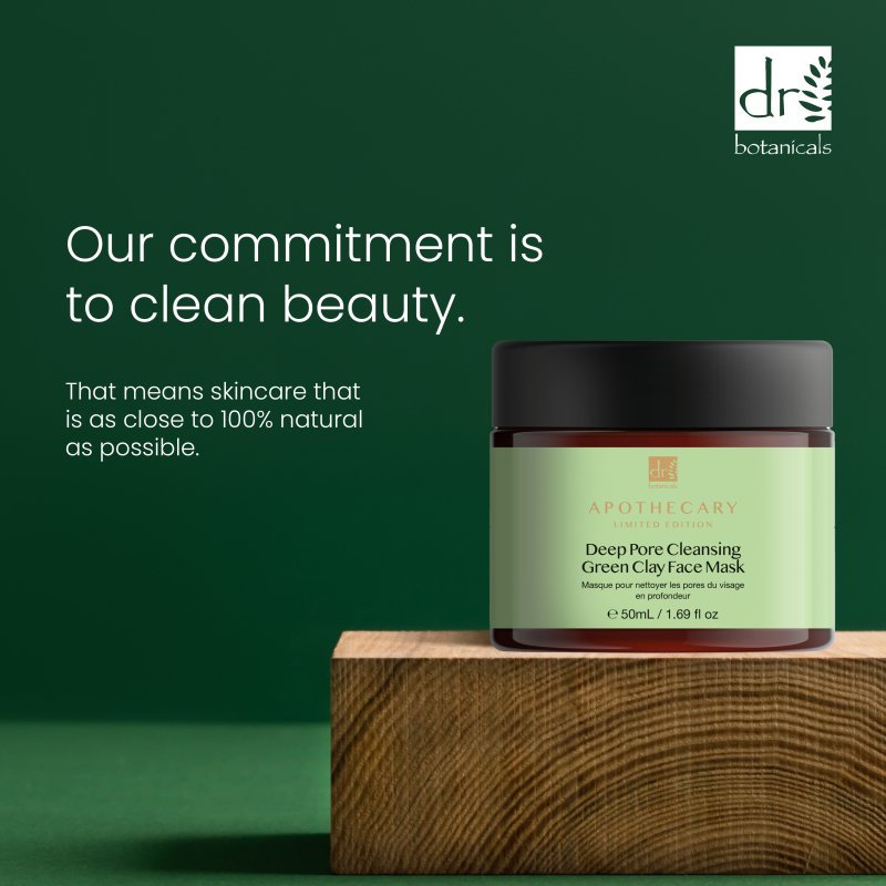 Dr Botanicals Deep Pore Cleansing Green Clay Face Mask 50ml - Mask - Faithful Nutrition
