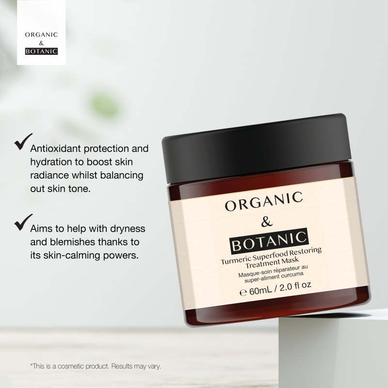 Turmeric Superfood Restoring Treatment Mask 60ml - Mask - Faithful Nutrition