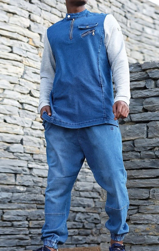 QL K2 Hybrid Denim Sweat in Ocean Blue - Men Clothing - Faithful Nutrition