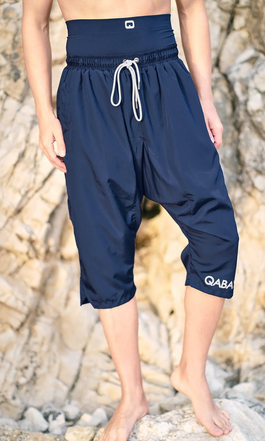 QL Halal Cargo Swim Shorts SB UNI in Navy Blue - Men Clothing - Faithful Nutrition